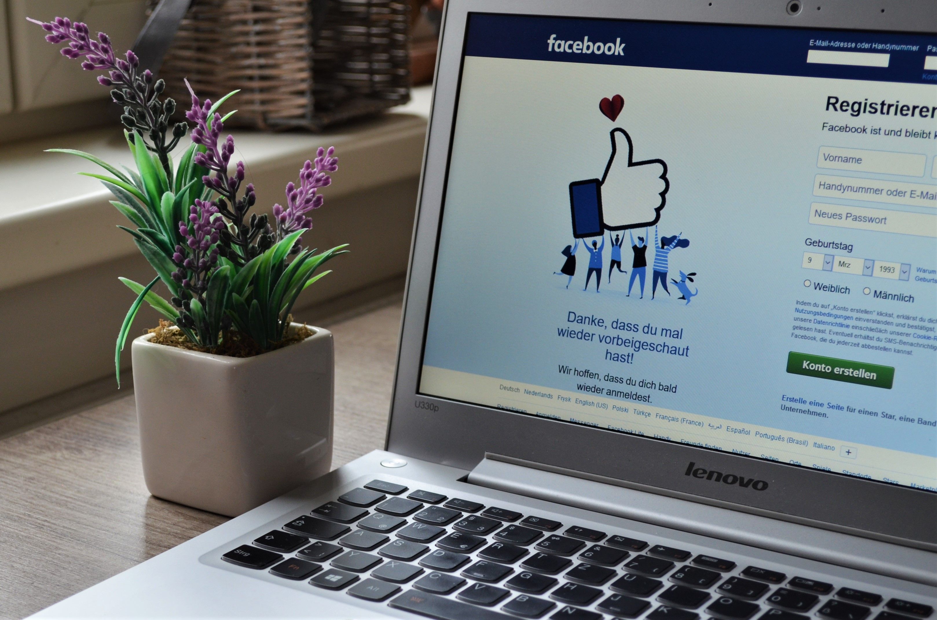 Laptop open to a social media ads dashboard, representing meta ads for beginners setting up their first campaign