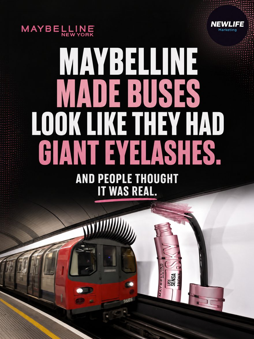 Maybelline's Giant-Eyelash Buses